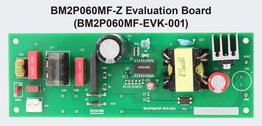 Nouveaux circuits intégrés compacts de convertisseur AC/DC à sortie 45 W à montage en surface de ROHM : équipés de MOSFET SJ intégrés haute tension